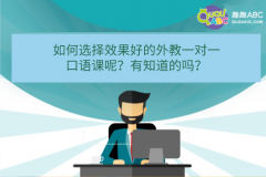 如何选择效果好的外教一对一口语课呢？有知道的吗？