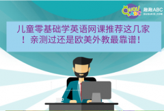 儿童零基础学英语网课推荐这几家！亲测过还是欧美外教最靠谱！