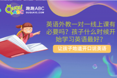 英语外教一对一线上课有必要吗？孩子什么时候开始学习英语最好？