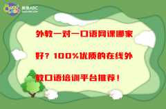 外教一对一口语网课哪家好？100%优质的在线外教口语培训平台推荐！