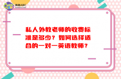 私人外教老师的收费标准是多少？如何选择适合的一对一英语教师？