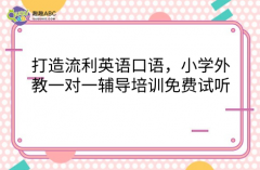 打造流利英语口语，小学外教一对一辅导培训免费试听