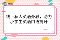 线上私人英语外教，助力小学生英语口语提升